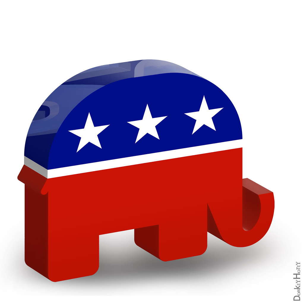 REPUBLICAN Party Logo. An Elephant.